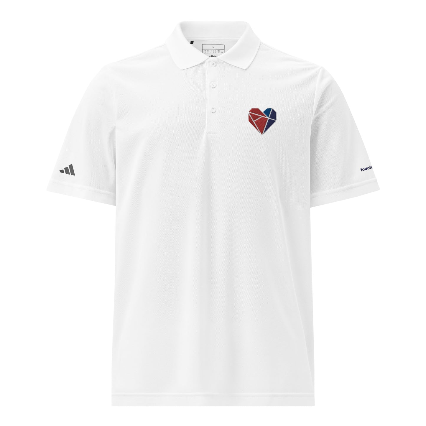 Toucstone - Adidas Polo Heart Chest (White Polo)